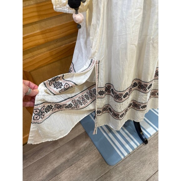 Love Shack Fancy Isla Boho Peasant Embroidered Dress Size M EUC - Picture 7 of 9